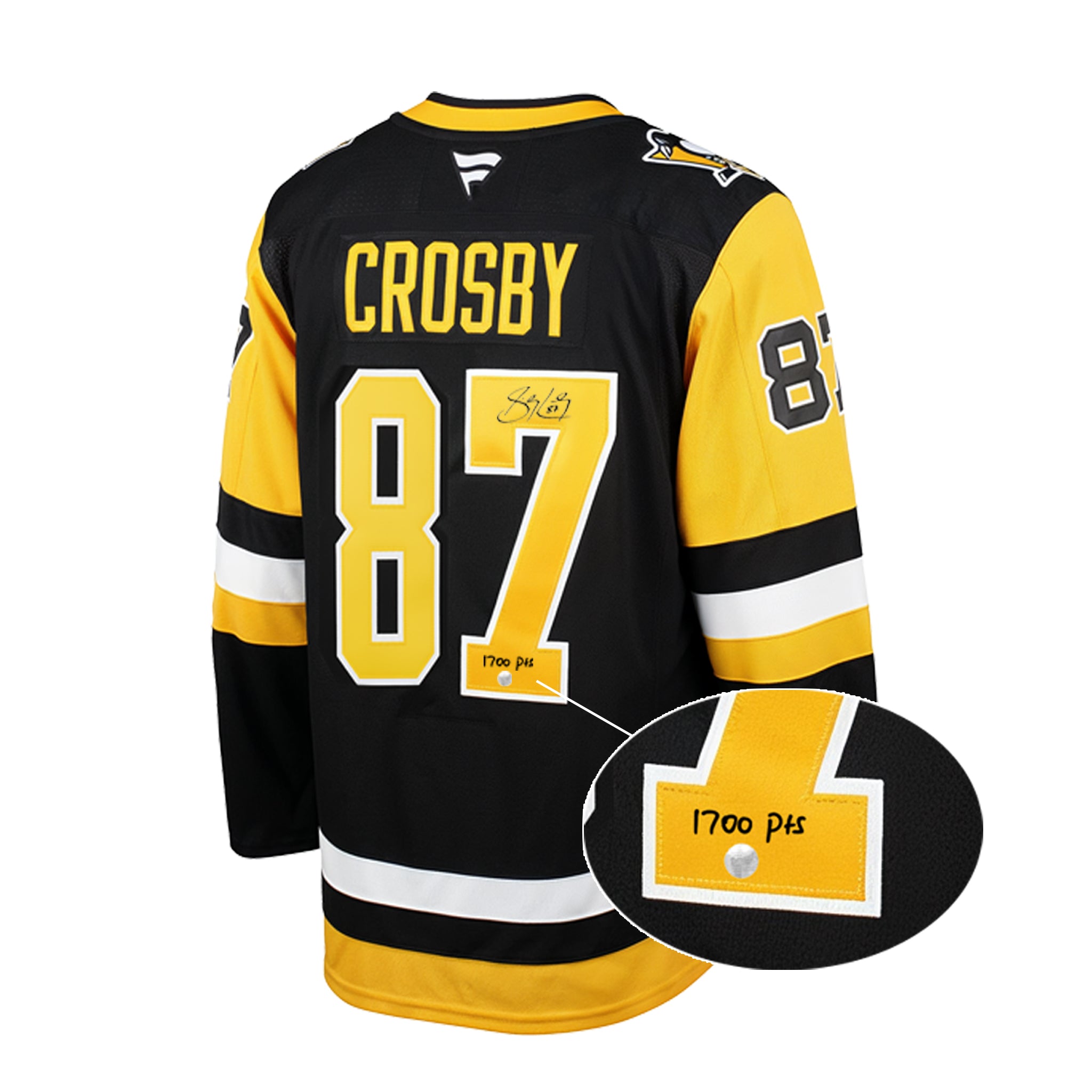 Sidney Crosby Signed Pittsburgh Penguins Fanatics Premium Jersey