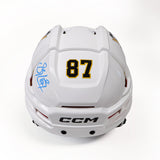 Sidney Crosby Signed Pittsburgh Penguins White CCM Helmet - AUCTION