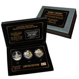 Sidney Crosby Signed 3x Stanley Cup Champions Point Pucks in Deluxe Case (Limited Edition of 87) - AUCTION
