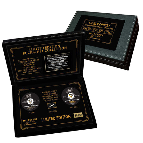 Sidney Crosby Signed 'Road to 500 Goals' Puck in Deluxe Case (Limited Edition of 87) - AUCTION