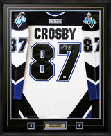 Sidney Crosby Signed Jersey Framed Oceanic Pro White CCM - AUCTION