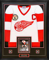 Sidney Crosby Signed Framed Jersey White Cole Harbour Red Wings (Limited Edition of 87) - AUCTION