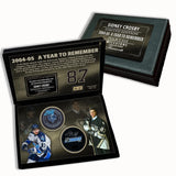Sidney Crosby Signed Pucks in Deluxe Case 2005 Rimouski & Draft (Limited Edition of 87) - AUCTION