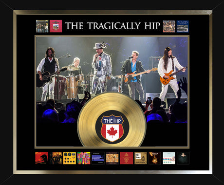 The Tragically Hip Framed Album Collage with Gold LP - Frameworth Sports Canada 