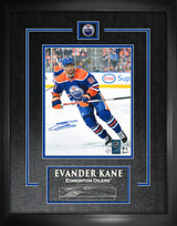 Evander Kane Signed 8x10 Etched Mat Oilers Action-V