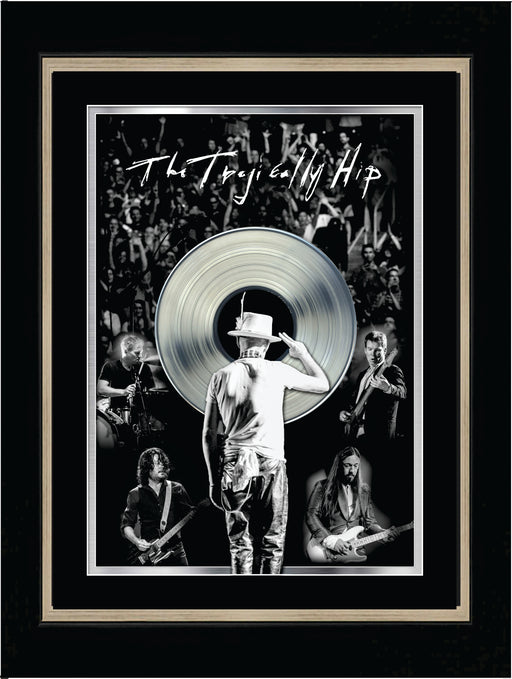 The Tragically Hip Framed Gord Salute with Platinum LP - Frameworth Sports Canada 