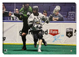 Zach Currier Signed 20x29 Canvas Calgary Roughnecks - Frameworth Sports Canada 