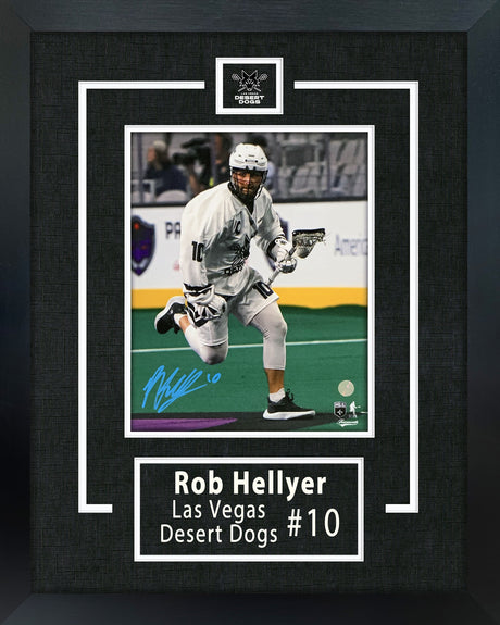 Rob Hellyer Signed 14x18 Framed Print Las Vegas Desert Dogs - Frameworth Sports Canada 