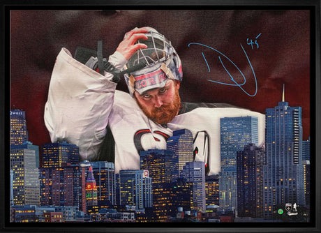 Dillon Ward Signed 20x29 Framed Skyline Canvas Colorado Mammoth - Frameworth Sports Canada 