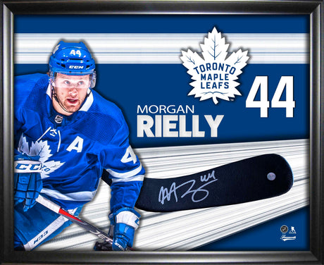 Morgan Rielly Signed PhotoGlass Framed Toronto Maple Leafs Stickblade - AUCTION