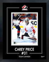 Carey Price Signed 8x10 PhotoGlass Frame WCOH Team Canada Action-H - AUCTION