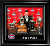 Carey Price Signed 16x20 PhotoGlass Frame Canadiens 2015 Trophies-H - AUCTION