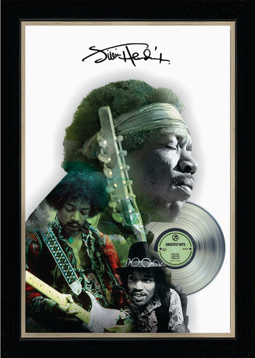 Jimi Hendrix Framed Double Exposure With Platinum LP - Frameworth Sports Canada 
