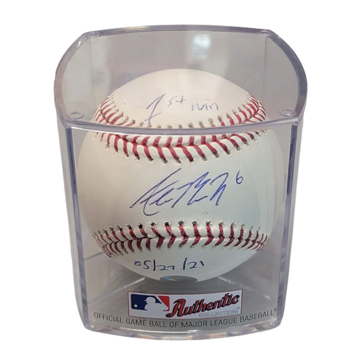 Alek Manoah Signed Toronto Blue Jays Official MLB Baseball in Case Inscribed with "1st Win" and "05/27/21"