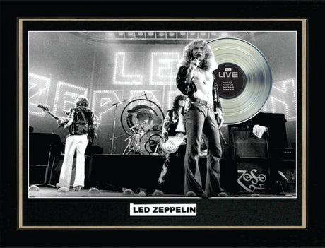 Led Zeppelin Live Framed with Platinum LP - Frameworth Sports Canada 