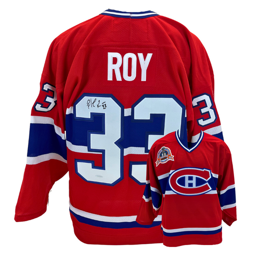 Patrick Roy Signed Jersey Canadiens CCM Vintage - Frameworth Sports Canada 