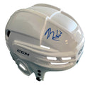 Malcolm Spence Signed White Helmet CCM - Frameworth Sports Canada 