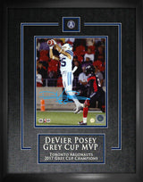 DeVier Posey Toronto Argonauts Signed Framed 8x10 Catching a Pass Photo