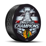Jonathan Toews Chicago Blackhawks Signed 2015 Stanley Cup Champions Puck