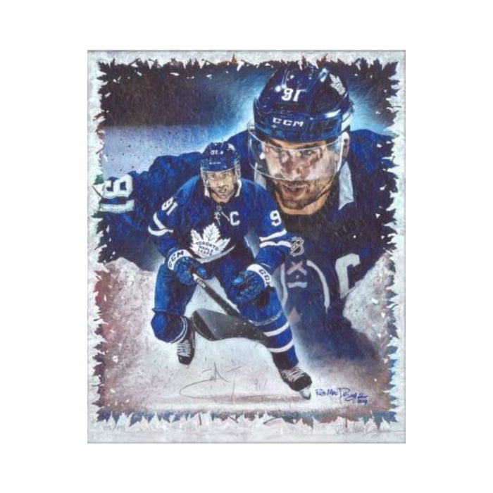 John Tavares and Rob MacDougall Dual-Signed  Toronto Maple Leafs 16x20 Unframed Limited Edition Print (LE/191) - Frameworth Sports Canada 
