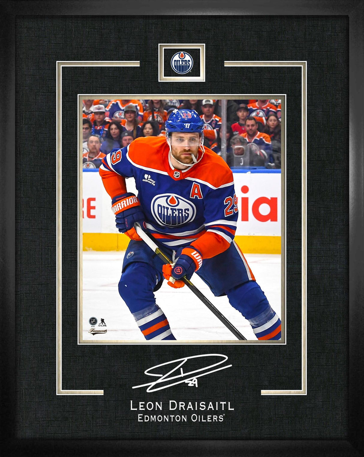 Leon Draisaitl 16x20 Replica Signature Frame Oilers