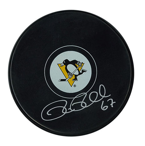Rickard Rakell Signed Puck Penguins Autograph Series - Frameworth Sports Canada 