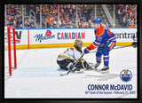 Connor McDavid 20x29 Framed Canvas Oilers 50th Goal