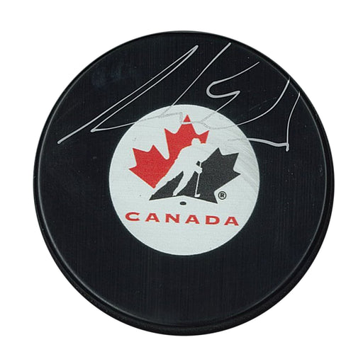 Aaron Ekblad Signed Team Canada Puck - Frameworth Sports Canada 