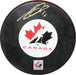 Jonathan Toews Signed Team Canada Puck - Frameworth Sports Canada 