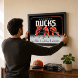 Anaheim Ducks Triple Player Collage PhotoGlass Frame 18x22