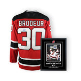 Martin Brodeur Devils Legacy Set - Vintage Fanatics Jersey & Stanley Cup PhotoGlass Bundle