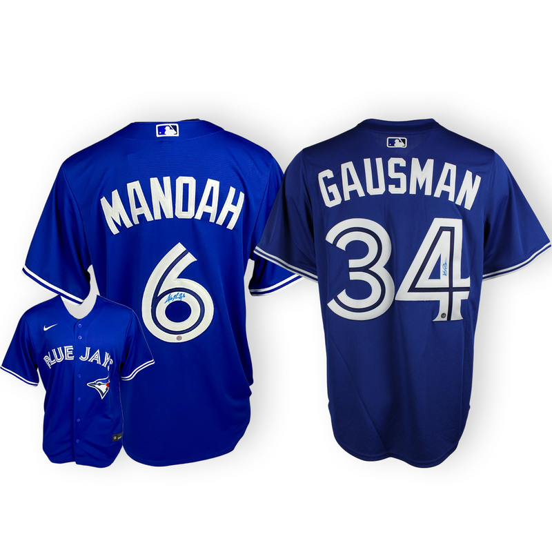 Toronto Blue Jays Nike Royal Jersey Set - Manoah & Gausman 2024 Replica Signed Bundle