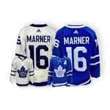 Mitch Marner Toronto Maple Leafs Signed Jersey Set - Blue & White Adidas Authentic Bundle