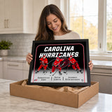 Carolina Hurricanes Triple Player Collage PhotoGlass Frame 18x22