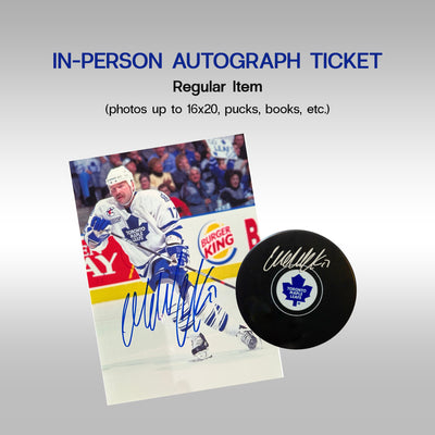 Wendel Clark In-Person Autograph Ticket