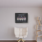 Edmonton Oilers Connor McDavid, Leon Draisaitl, Zach Hyman, Ryan Nugent-Hopkins Framed Print