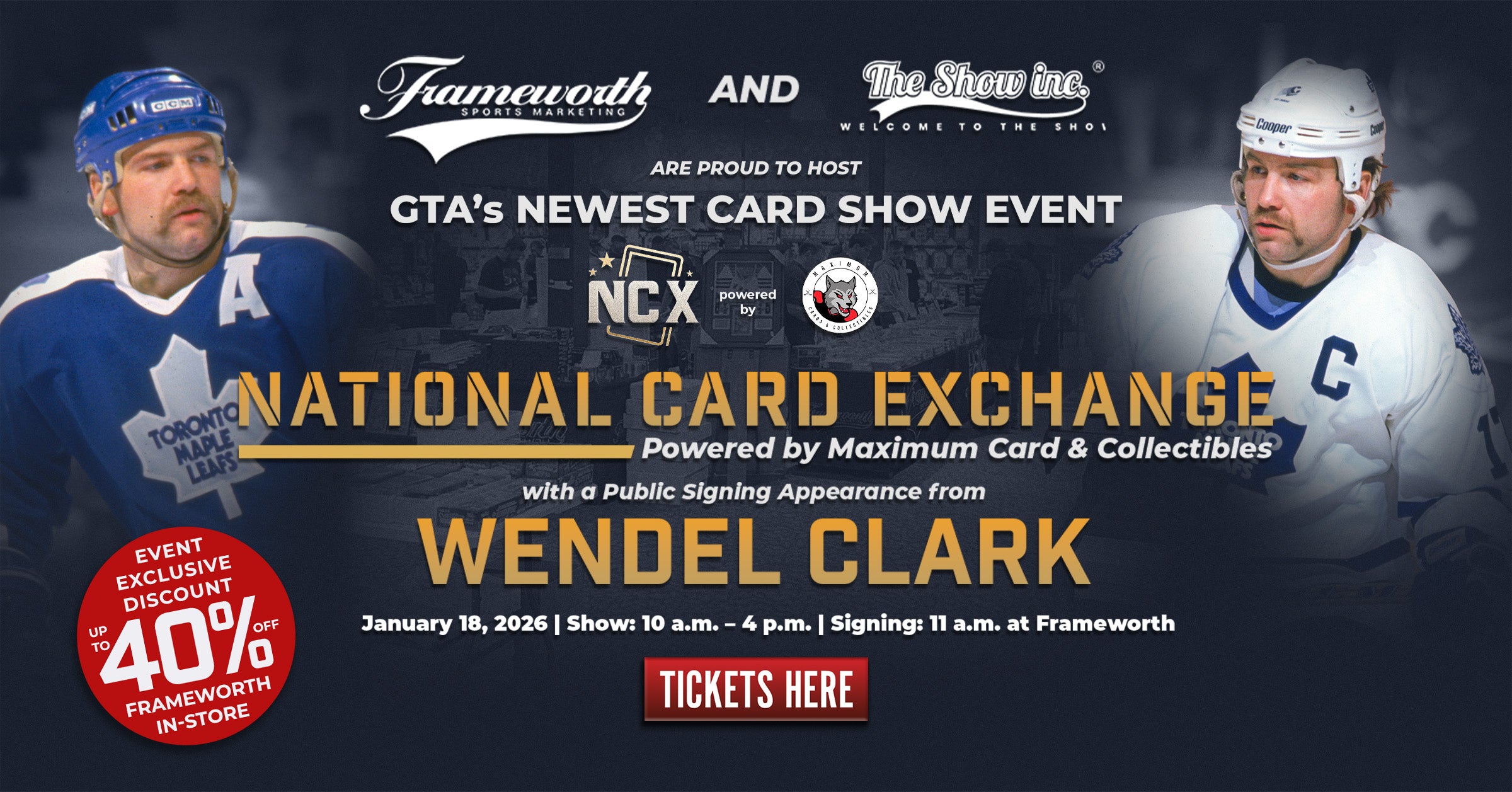 Wendel Clark NCX Signing Event Hero Banner