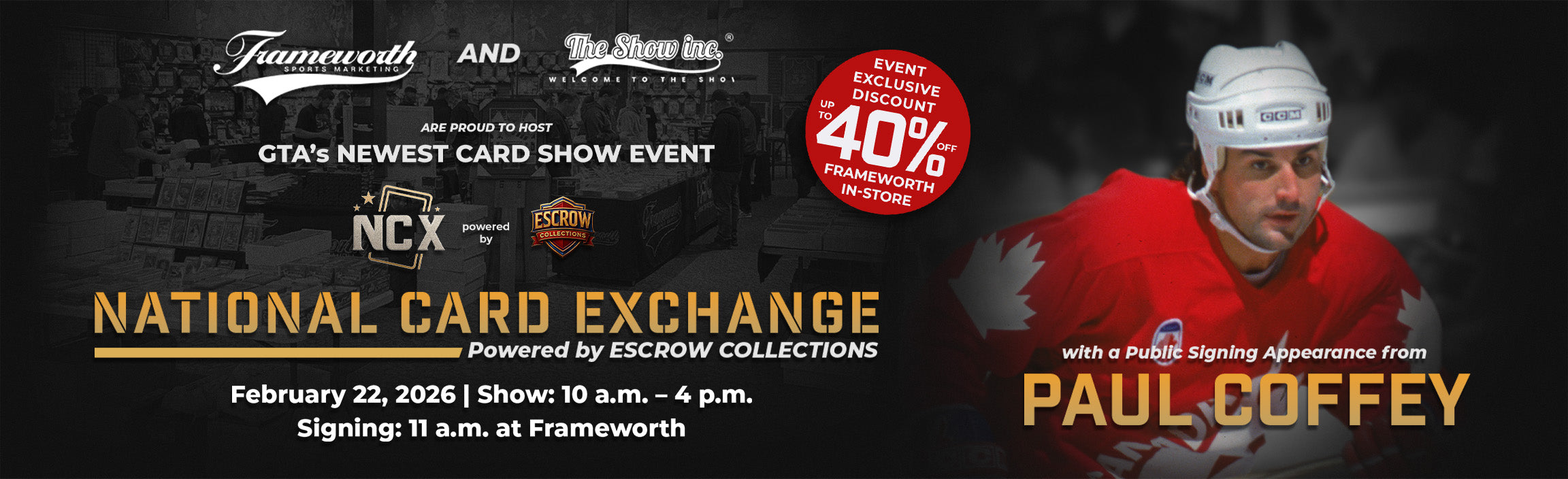 Paul Coffey NCX Signing Event Hero Banner