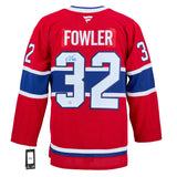 Jacob Fowler Signed Montreal Canadiens 34x42 Home Fanatics Premium Jersey