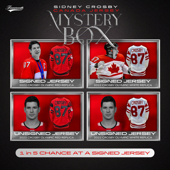 Sidney Crosby 2022 Olympics Jersey Mystery Box