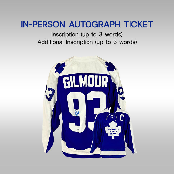 Doug Gilmour In-Person Autograph Ticket