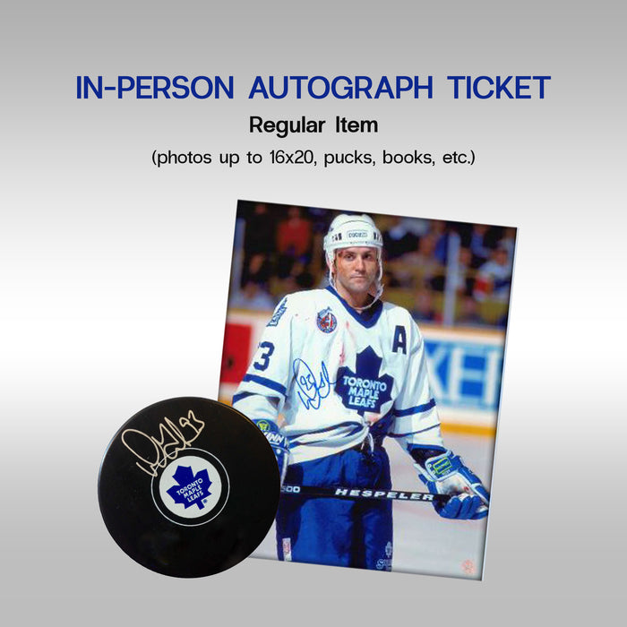 Doug Gilmour In-Person Autograph Ticket