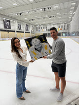 Sidney Crosby original painting - detail view
