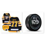 Paul Coffey Signed Pittsburgh Penguins Jersey and Puck Bundle - AUCTION