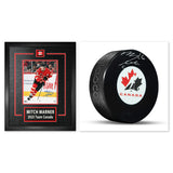Mitch Marner Signed 8x10 Etched Mat Four Nations and Signed Team Canada Puck Bundle - AUCTION