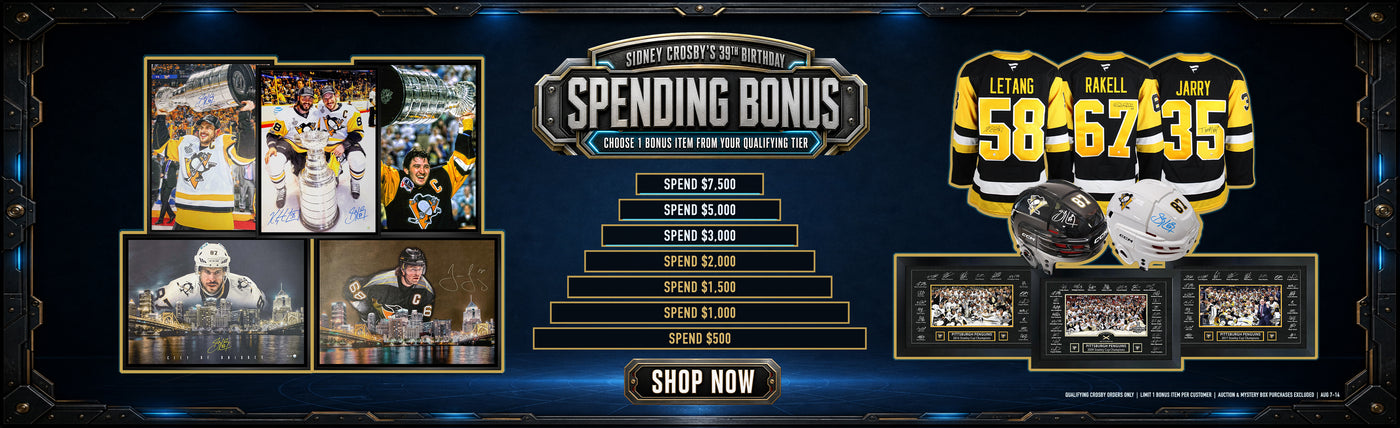 Sidney Crosby 39th Birthday Spending Bonus tiers