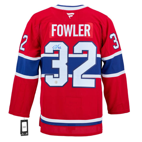 Jacob Fowler Signed Montreal Canadiens Fanatics Premium Jersey