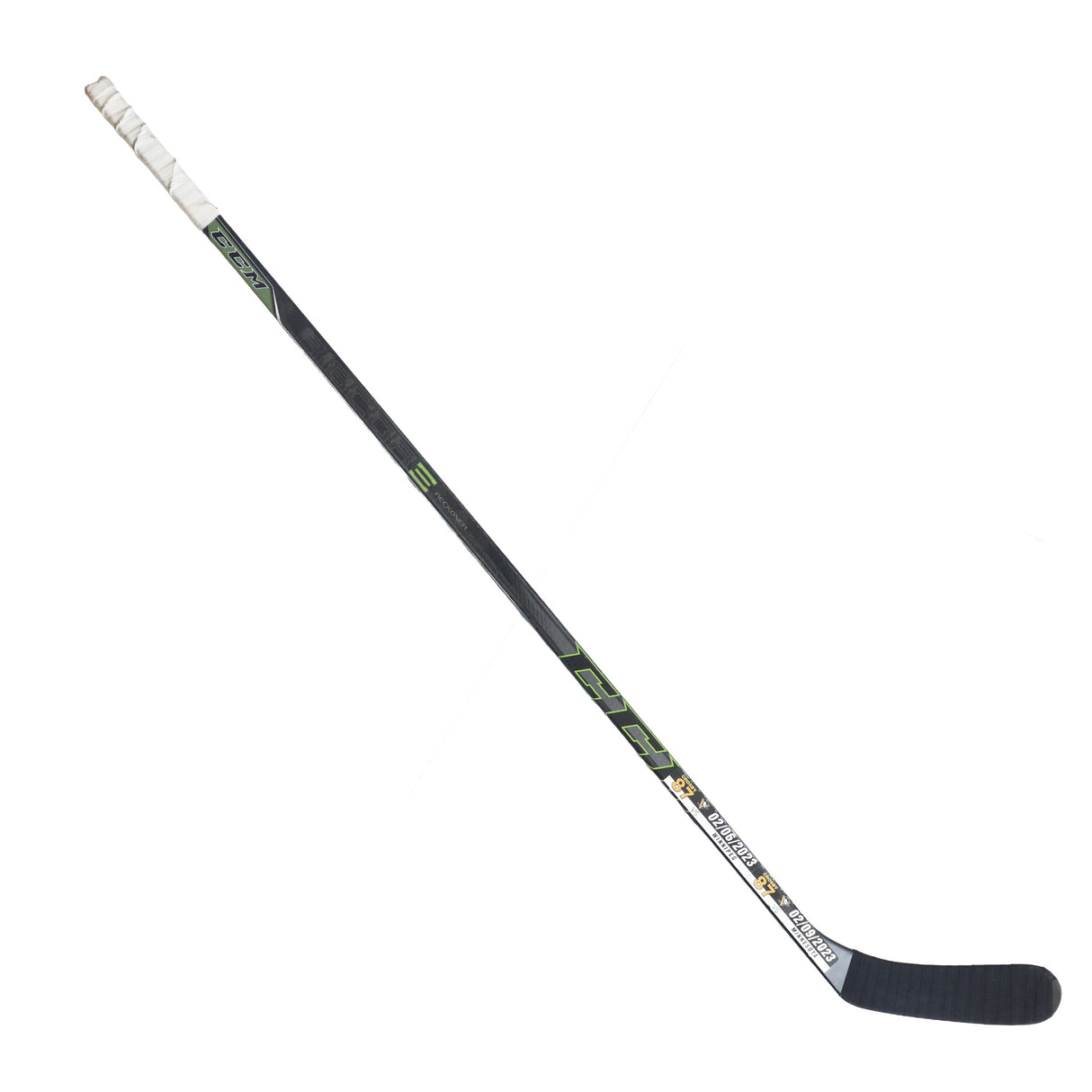 Sidney Crosby Signed Pittsburgh Penguins Multi-Game Used Stick vs Winnipeg Jets 02/06/2023 and Minnesota Wild 02/09/2023 ST-201 - AUCTION