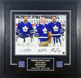 Curtis Joseph, Mike Palmateer, and Felix Potvin Triple Signed Framed 11x14 Photo Centennial Classic - AUCTION