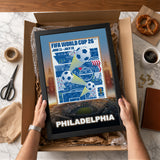 Philadelphia Host City Edition 19.5x28 Frame 2026 Officially Licensed FIFA World Cup Poster